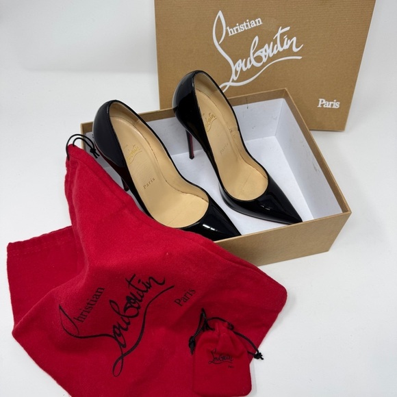 Christian Louboutin Kate 120MM Patent Leather Pumps Patent Heels - Picture 3 of 16